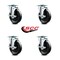 Service Caster Avantco FF300 FF400 FF500 FF518 Frymaster Dean Floor Fryer Caster Replace Set AVA-SCC-20S514-POS-TLB-4 - alternate 2